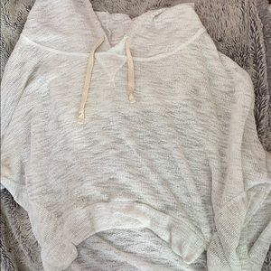 Hollister Lightweight White Hoodie